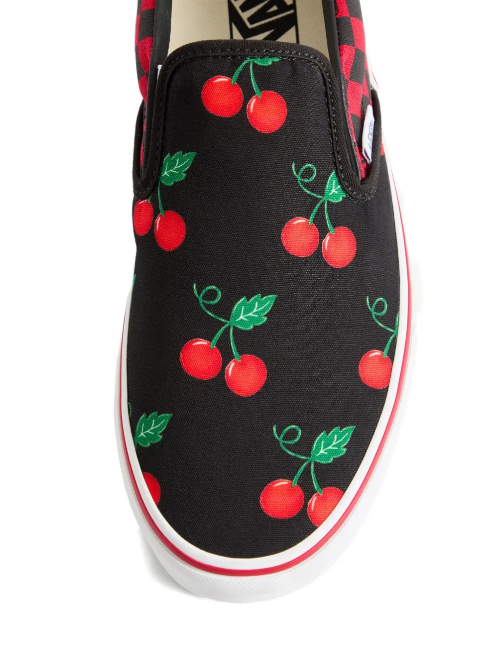 Valentino Garavani x Vans slip-on sneakers met Cherryfic-print Zwart