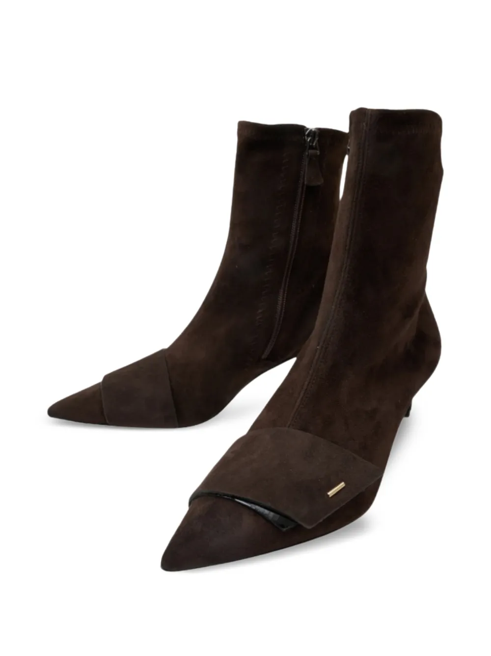 Del Carlo 50mm pointed-toe zip boots | Ankle Boots | Image 2