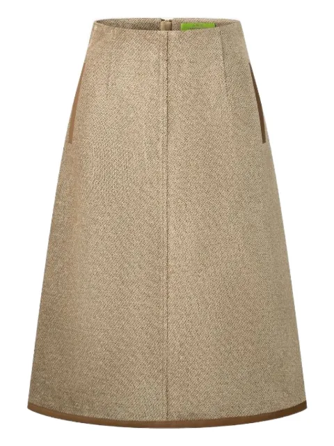 Shanghai Tang textured skirt