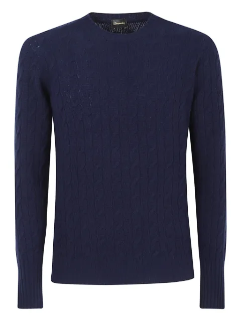 Drumohr cable-knit crew-neck sweater