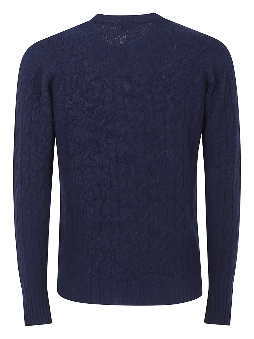 Drumohr cable-knit crew-neck sweater - Blauw