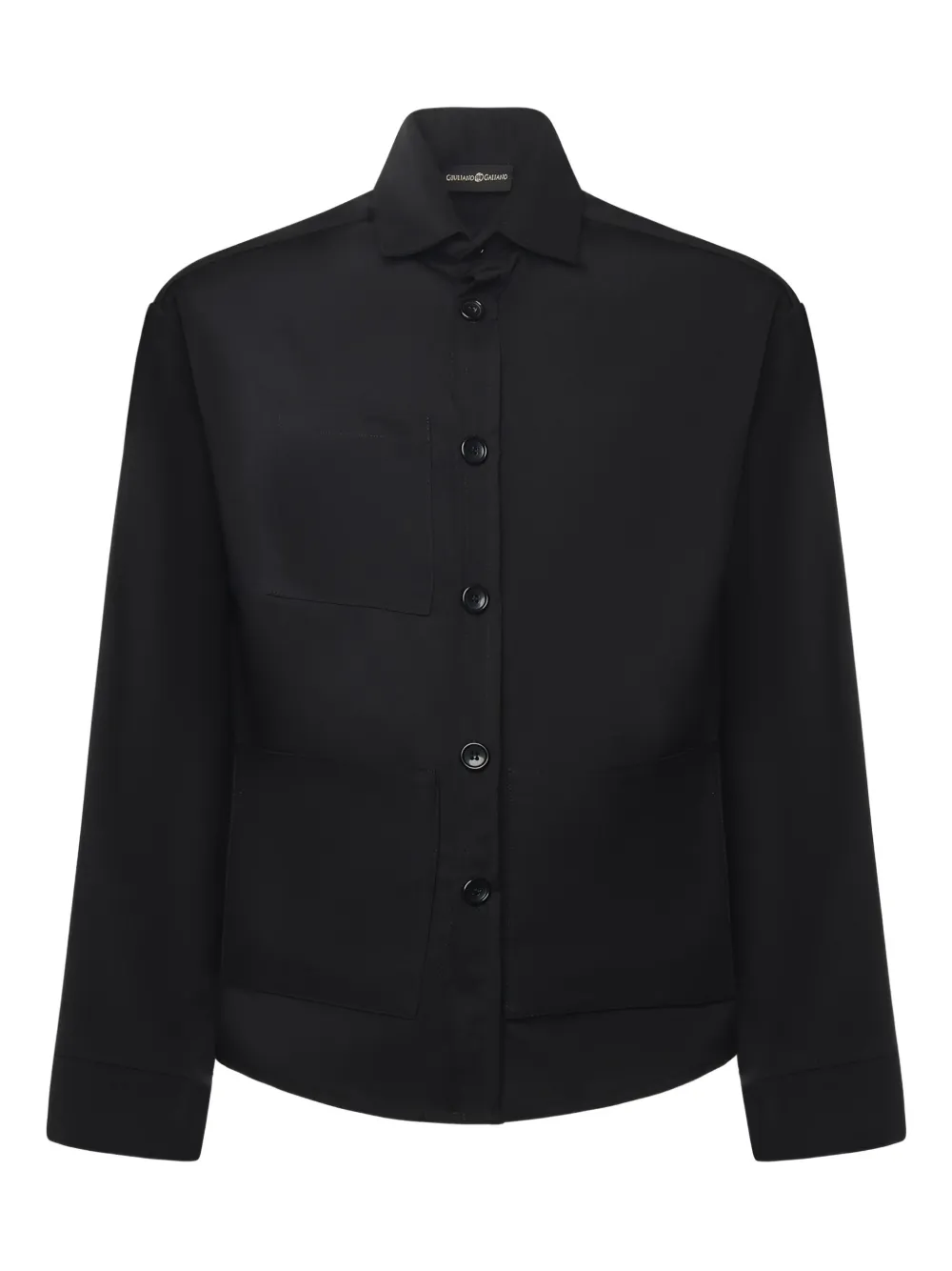 Giuliano Galiano patch-pocket shirt - Nero