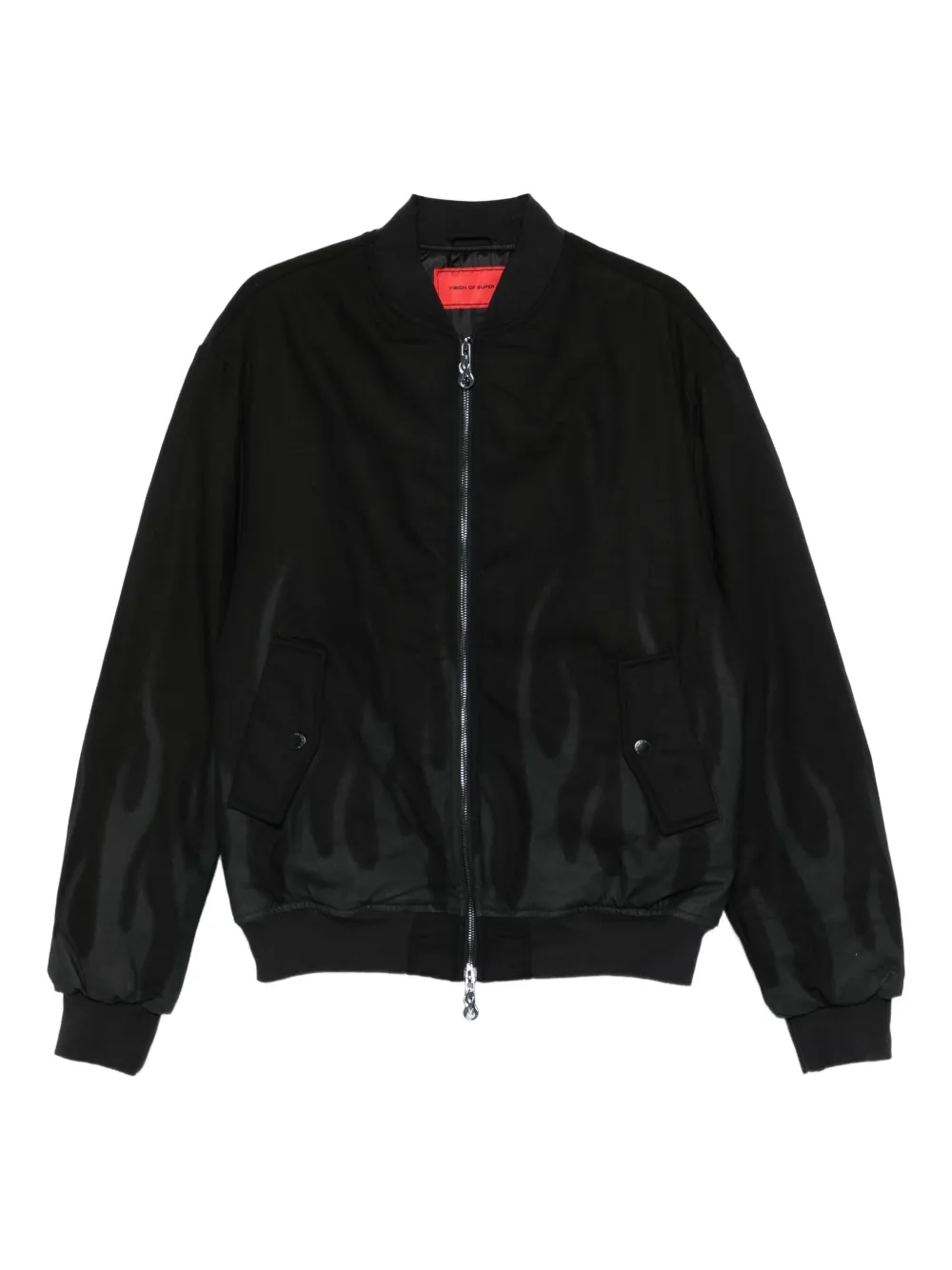 Vision Of Super zip-up bomber jacket | Black | Image 1