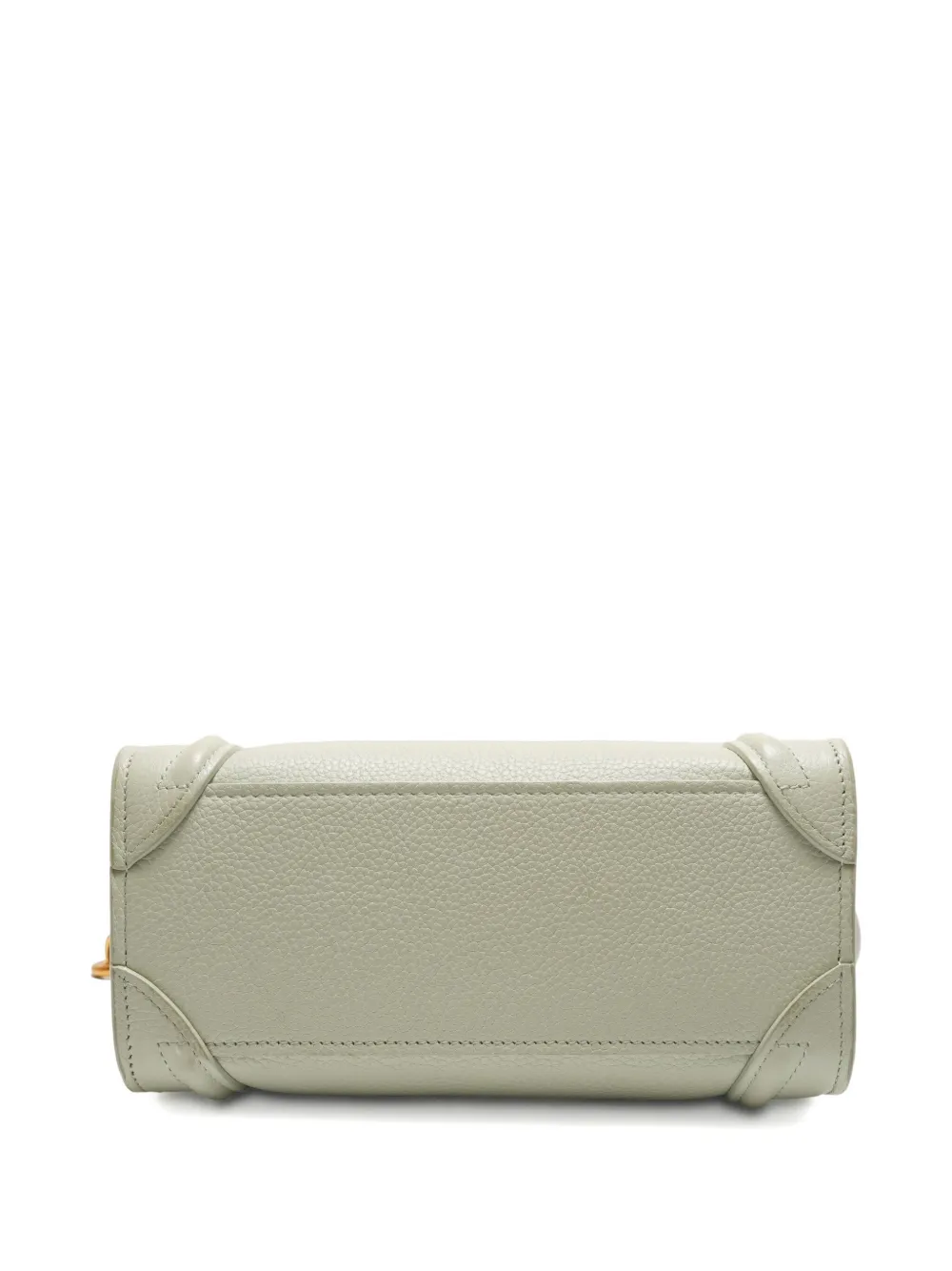 Pre-owned Celine 2010-2025 Nano Luggage 2‑way Bag In Green