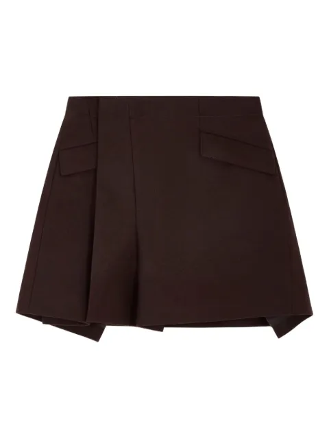 sacai wrap mini skirt