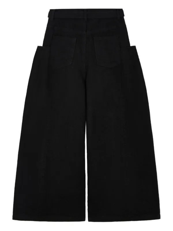 Sacai ベルテッド デニムスカート | ブラック | FARFETCH JP