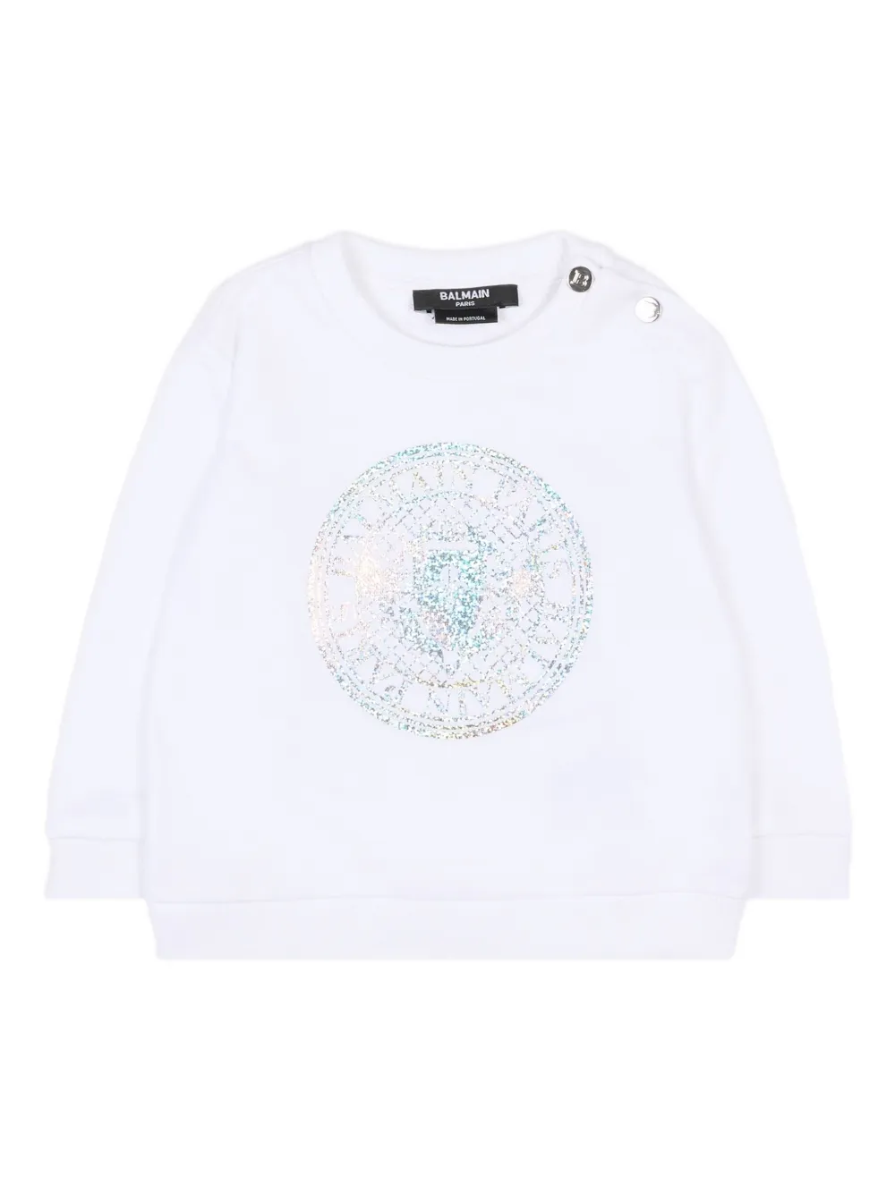Balmain Kids sudadera con estampado gráfico | blanco | Image 1