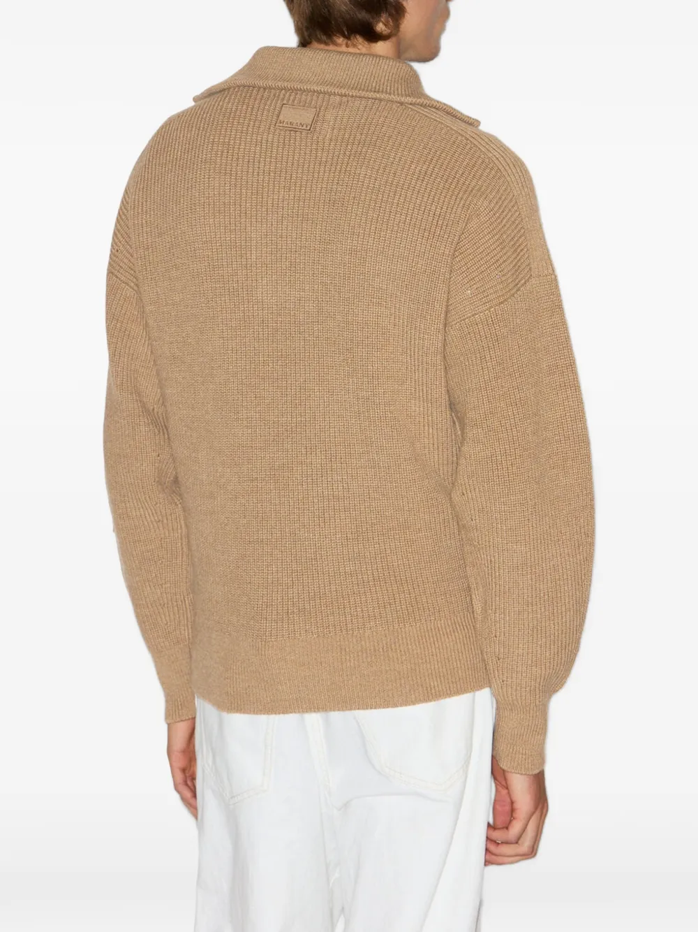 MARANT Benny trui met halve rits Bruin