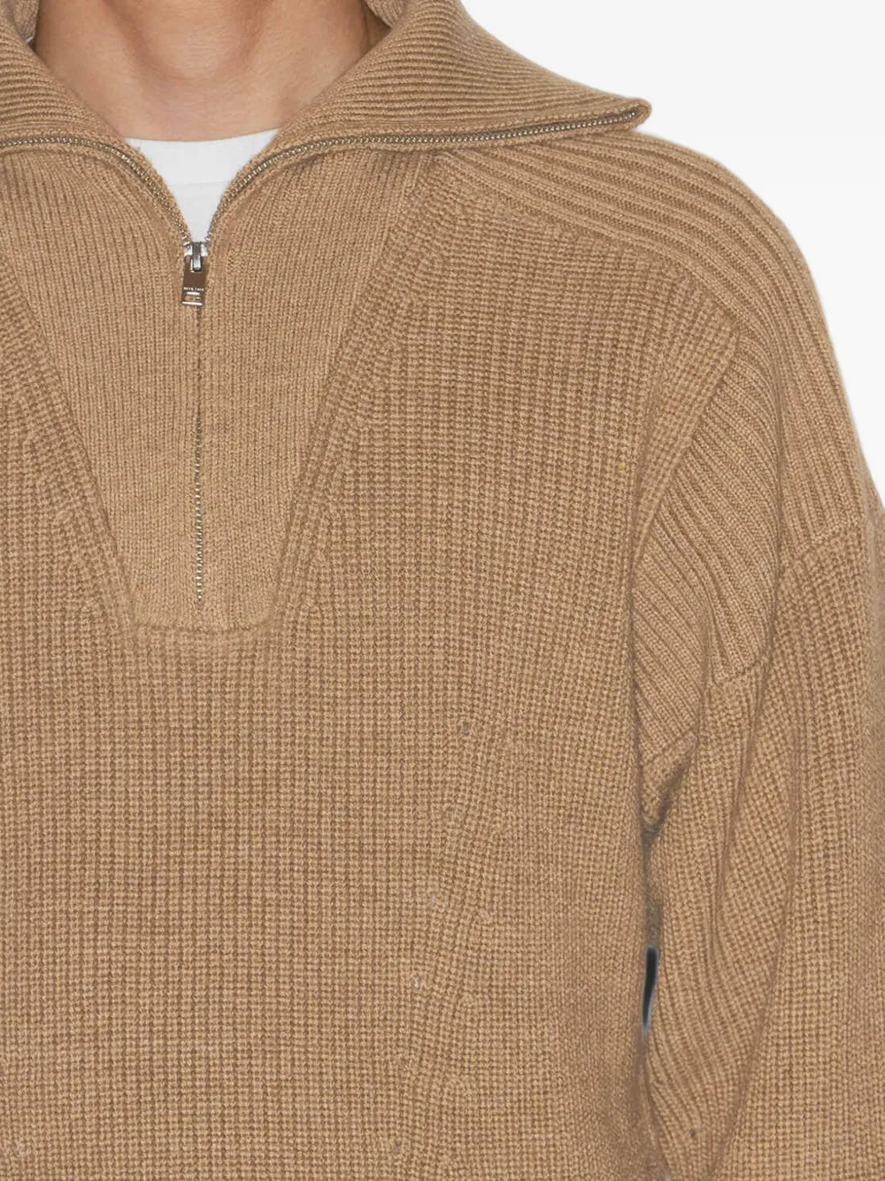 MARANT Benny trui met halve rits Bruin