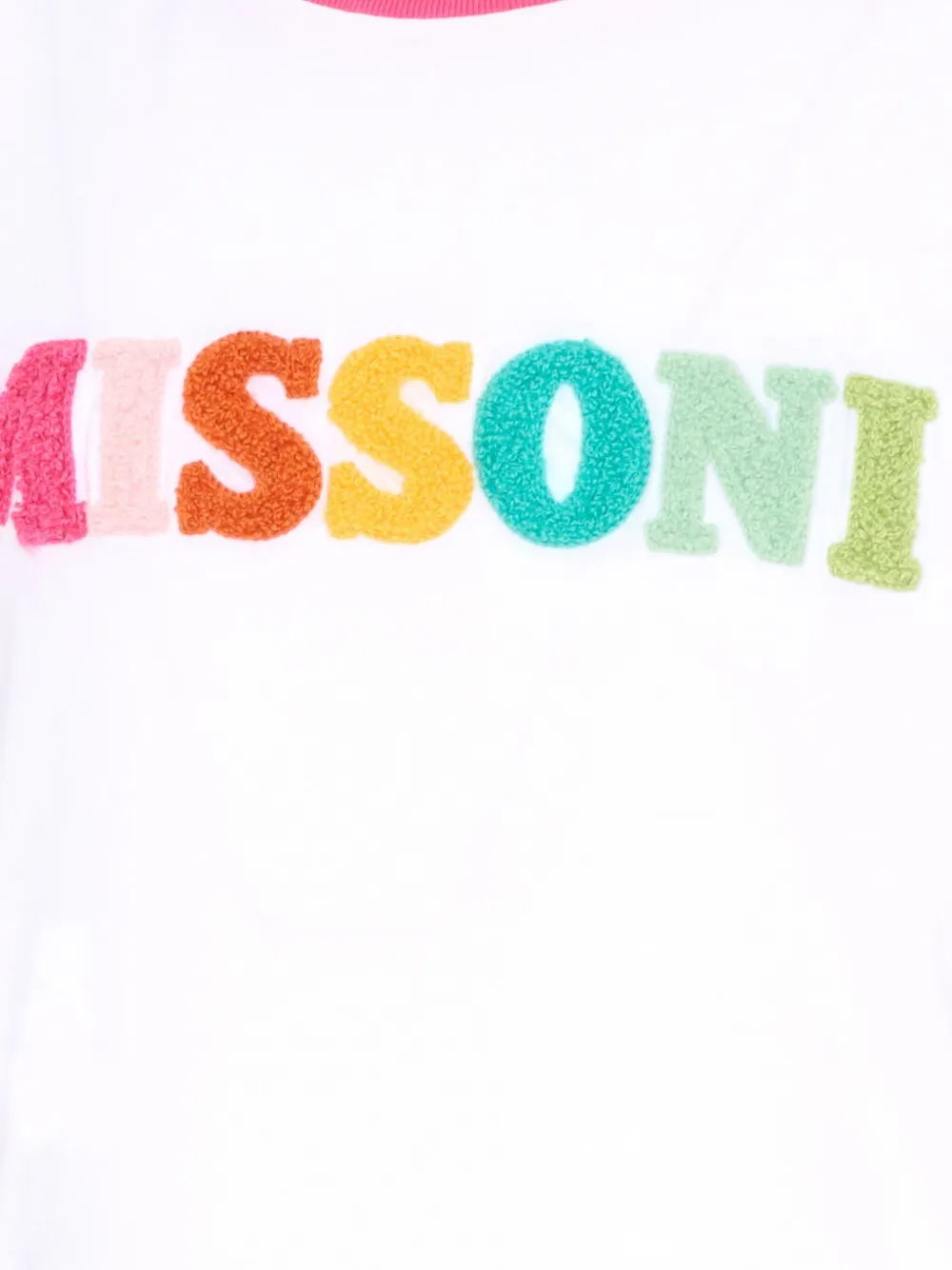 Missoni Kids Jurk met logo-applicatie Wit