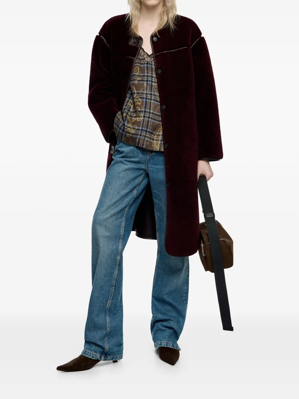 Bimba y Lola abrigo con ribete de botones | Abrigos con botones | Image 2