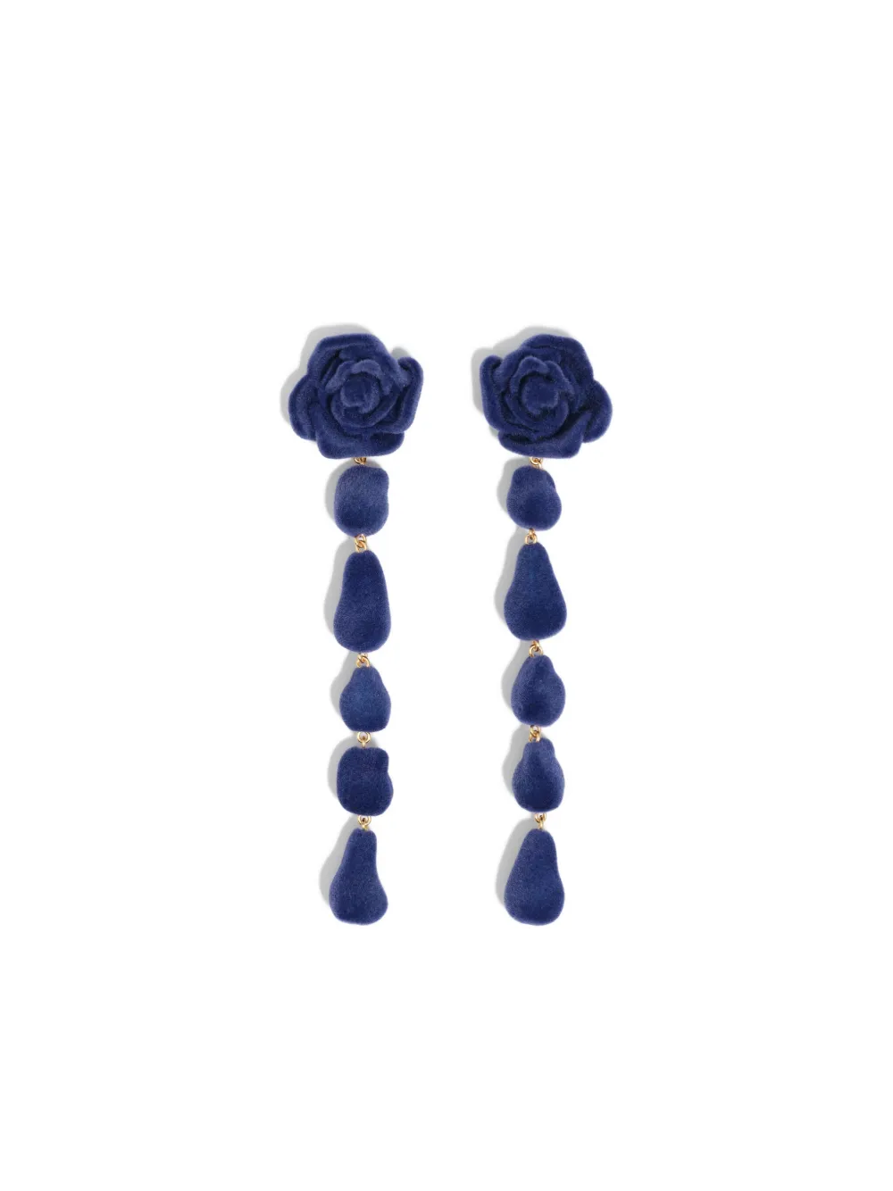 Bimba y Lola aretes en forma de rosa | dorado | Image 1