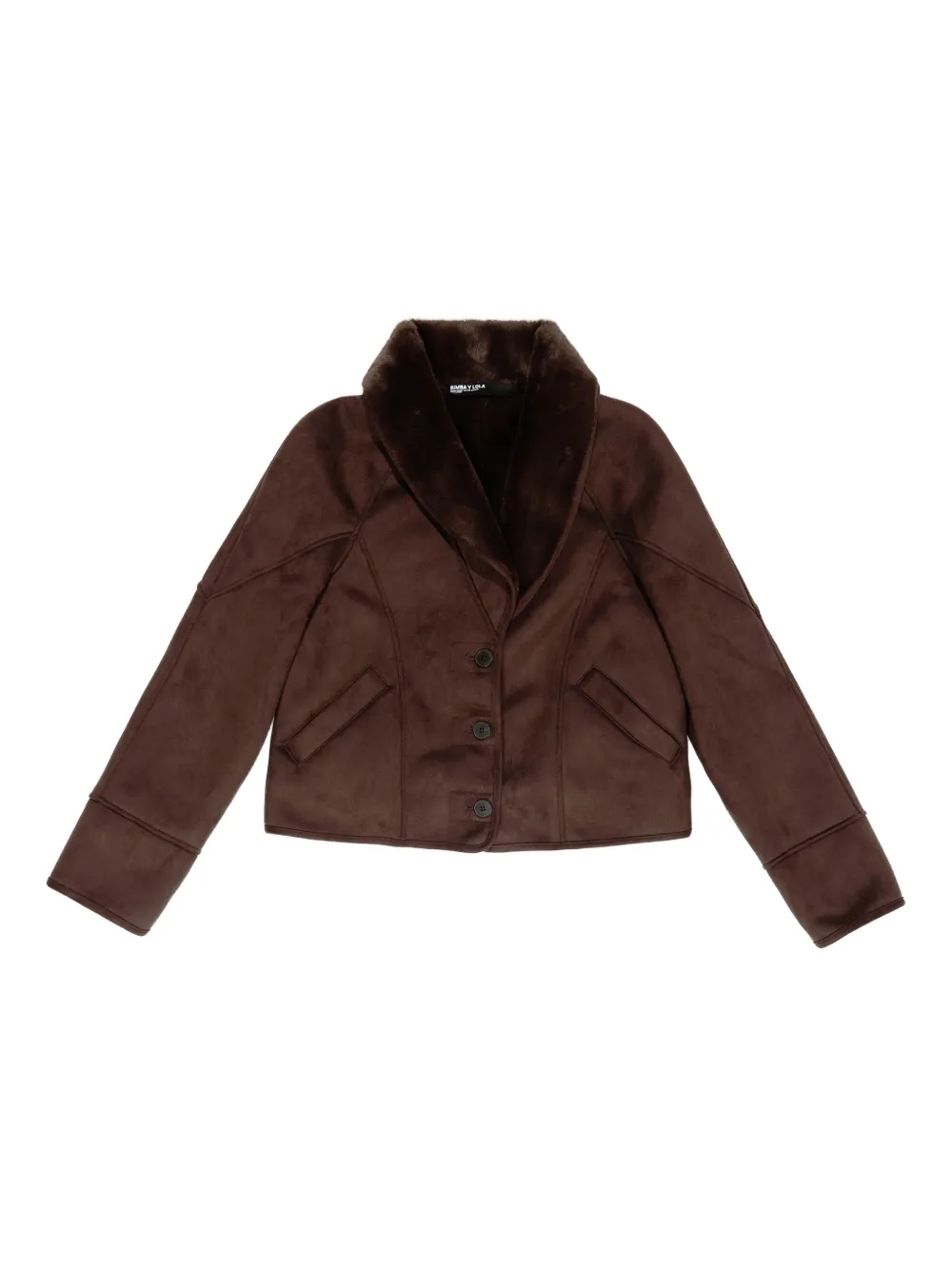Bimba Y Lola Buttoned Jacket In Burgundy