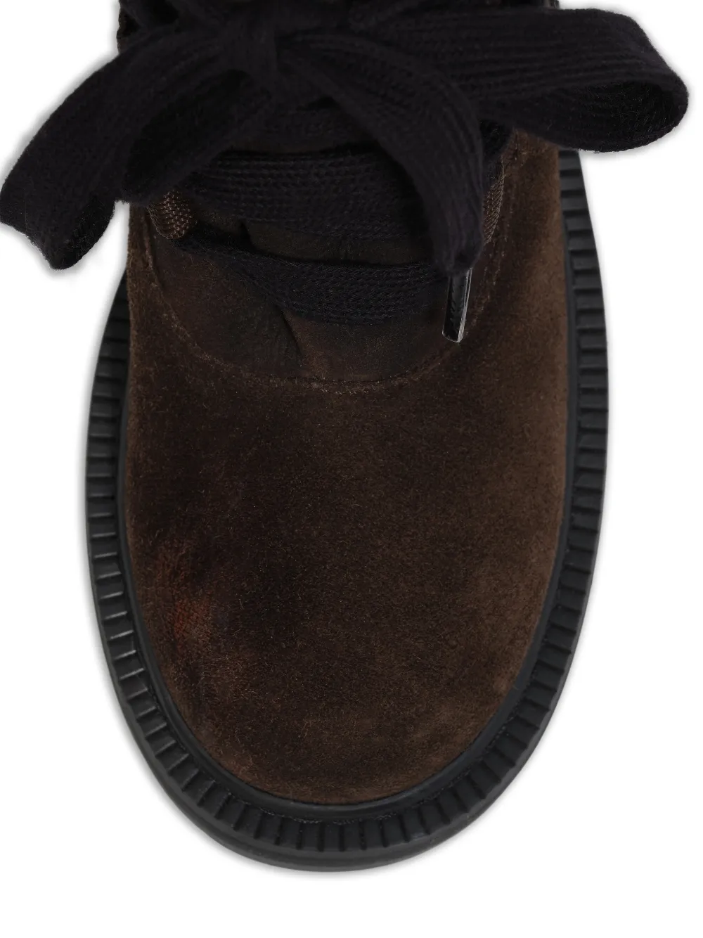 Bimba y Lola Leren veterlaarzen Bruin