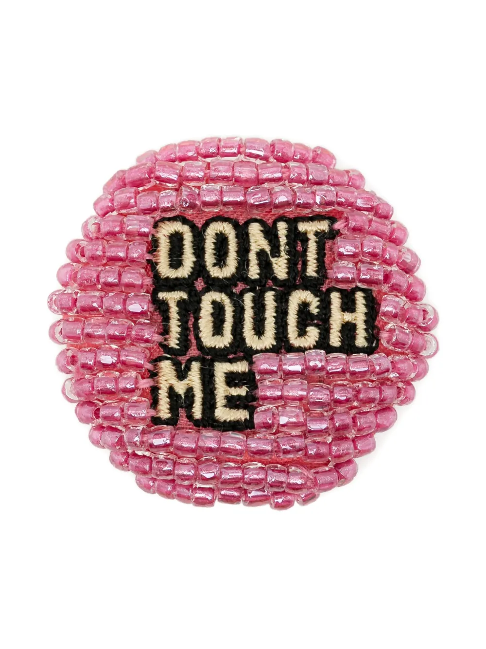 Undercover bead-embroidered brooch - Rosa