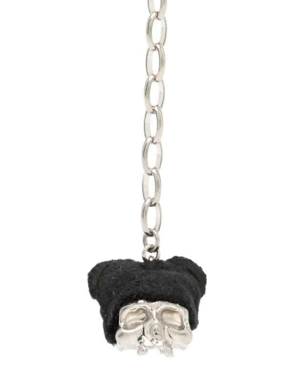 25AW UNDERCOVER skullmouseキーチャーム Undercover トリプルバックル キーホルダー | シルバートーン