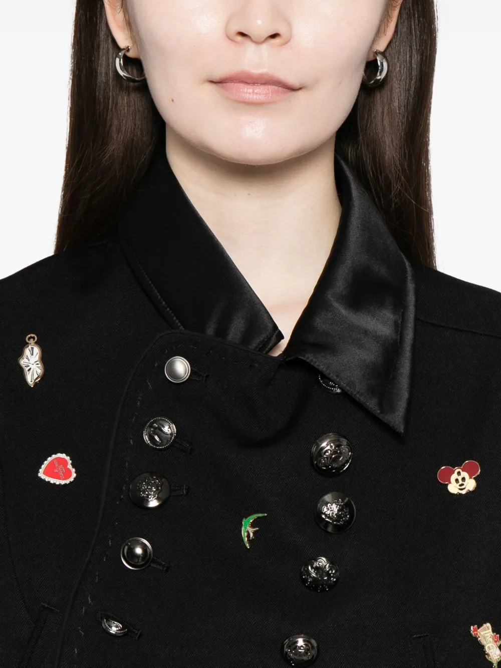 Undercover Jack verfraaid met badge Zwart