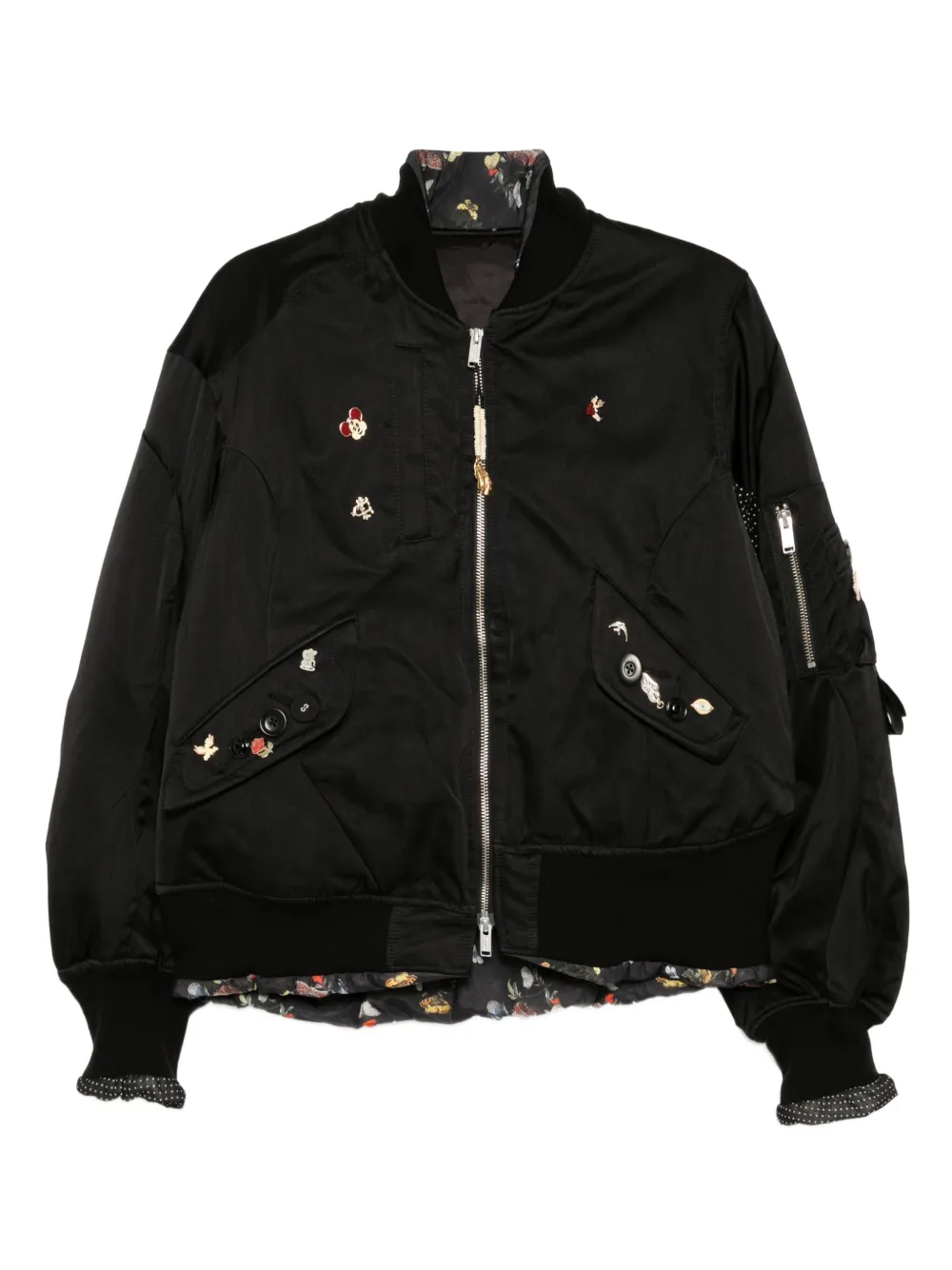 Undercover badge-embellished jacket | Black | Image 1