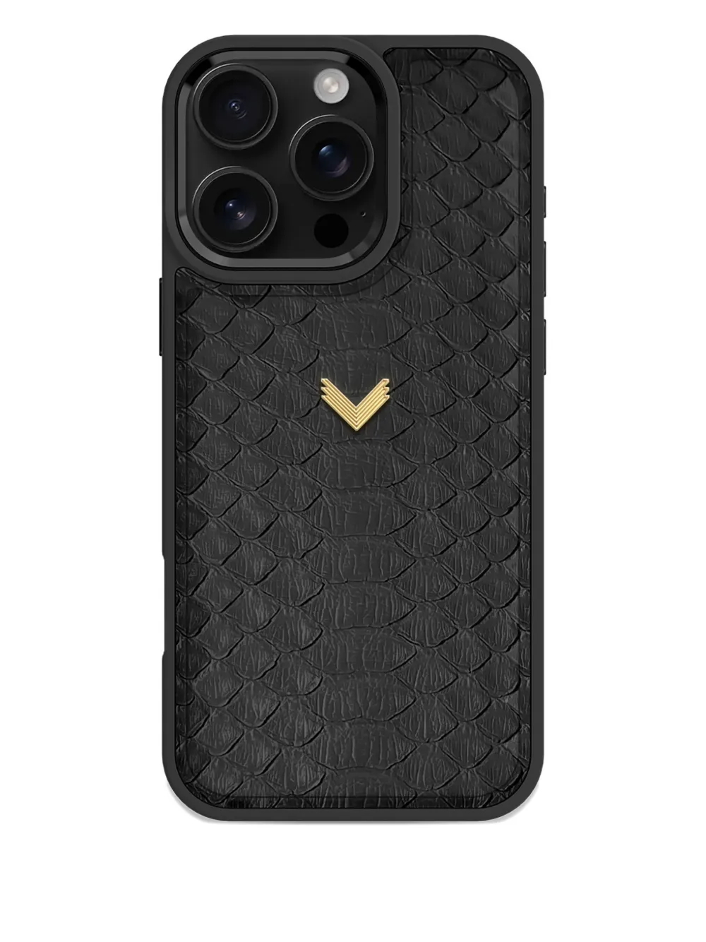 VELANTE x iPhone 16 Pro Max python leather phone case - Nero