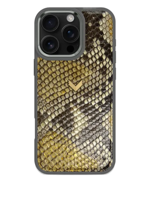 VELANTE x iPhone 16 Pro Max python leather phone case
