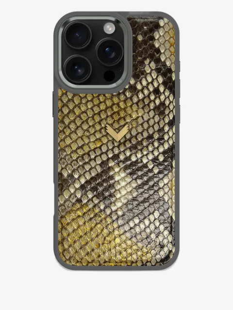 VELANTE x iPhone 16 Pro Max python leather phone case