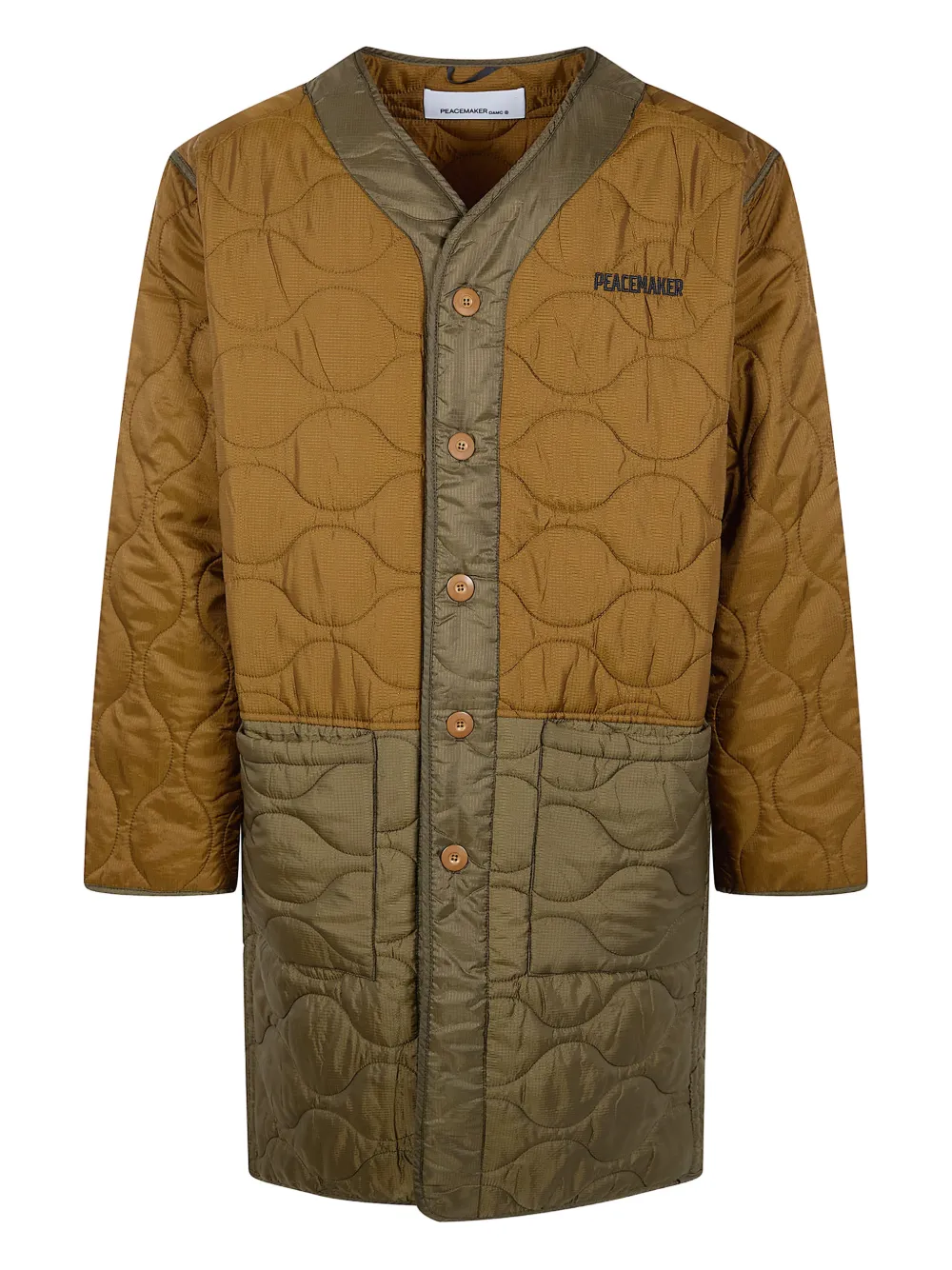 OAMC logo-embroidered coat - Tons neutres