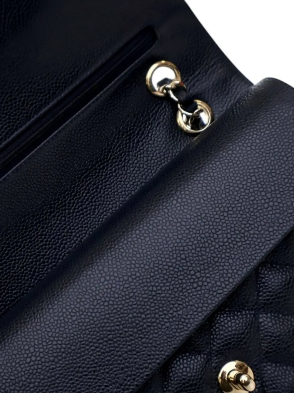 CHANEL Pre-Owned 2002-2003 Medium Classic Caviar Double Flap shoulder bag | Pre-Owned | Image 2