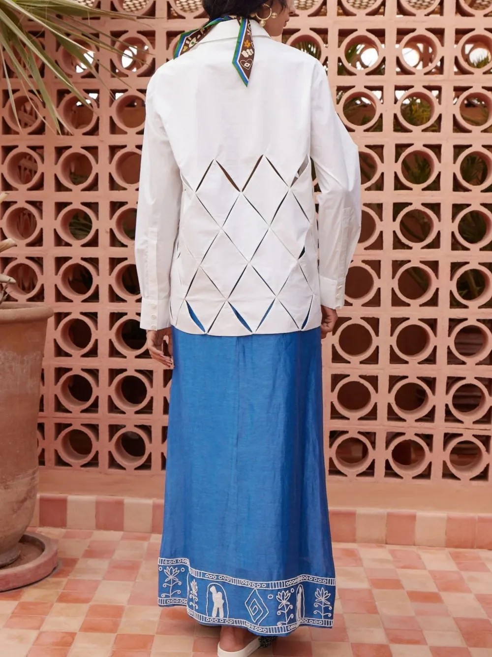  Alemais Cece Cut-out Shirt - White 