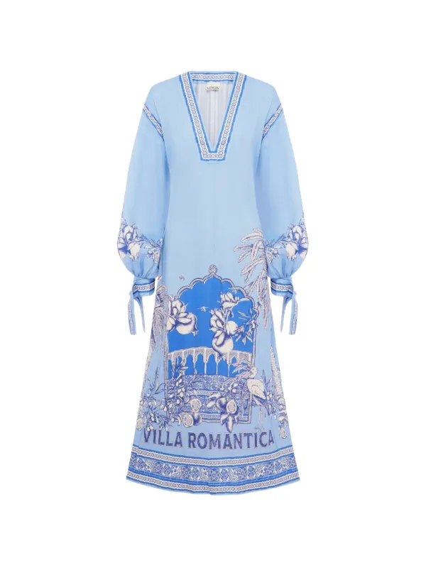 alemais blue and white dress Alemais Blue Villa Romantica Mini Dress Blue / 6 main image 1