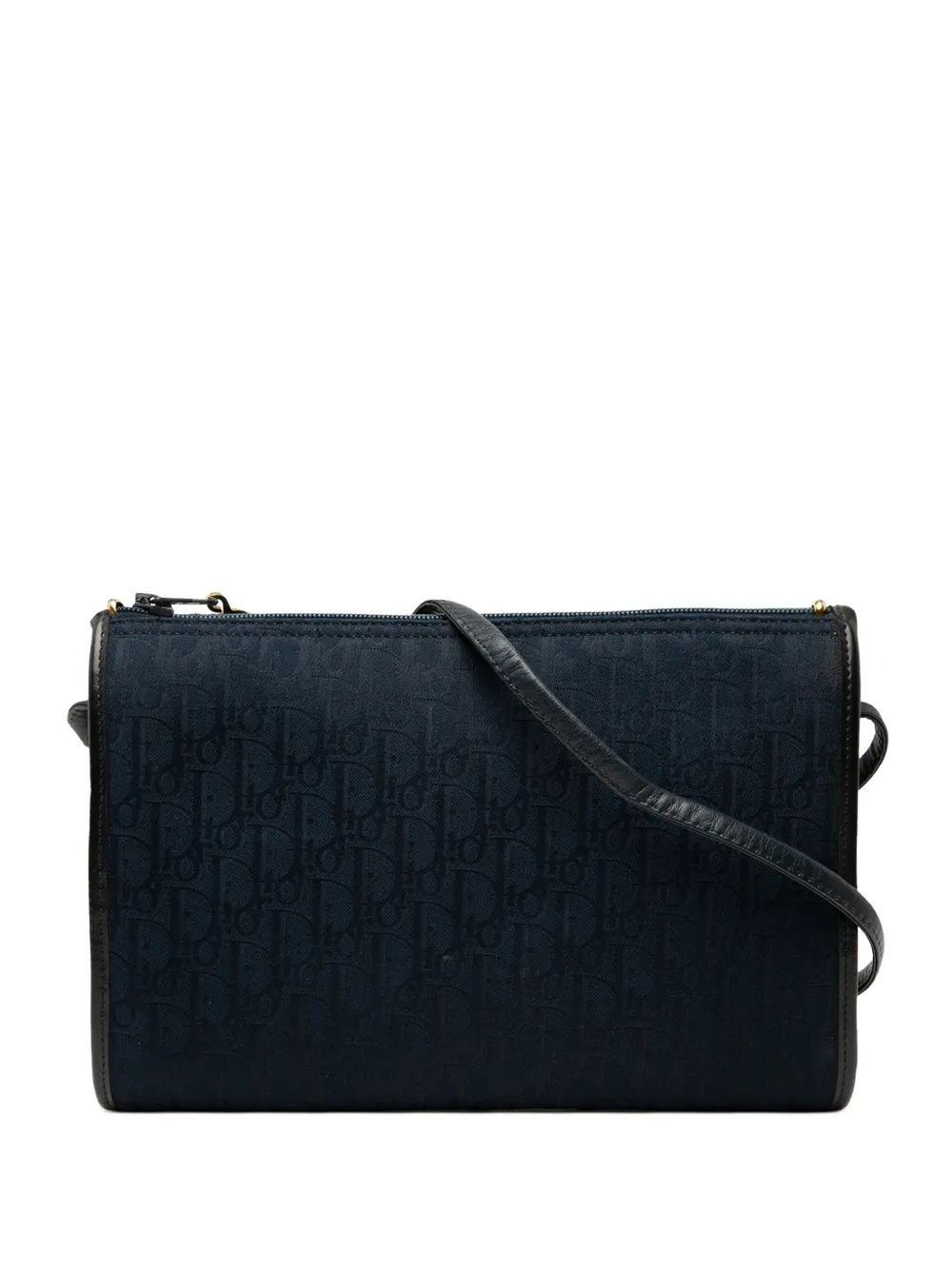 Christian Dior Pre-Owned 1980-1990s ディオリッシモ トロッター キャンバス ショルダーバッグ - ブルー Christian Dior Pre-Owned 1980-1990s ディオリッシモ トロッター キャンバス ショルダーバッグ - ブルー