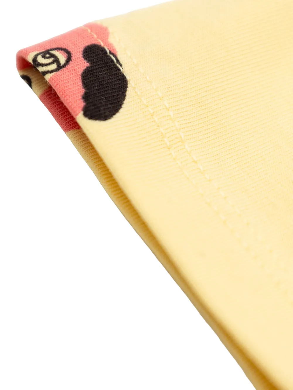 Mini Rodini Doggies Printed Long-sleeve Dress In Yellow