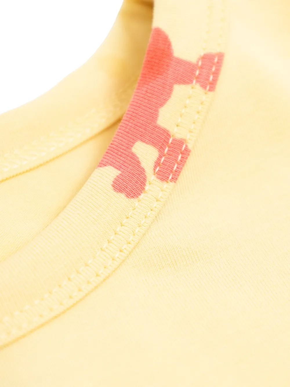 Mini Rodini Doggies Printed Long-sleeve Dress In Yellow