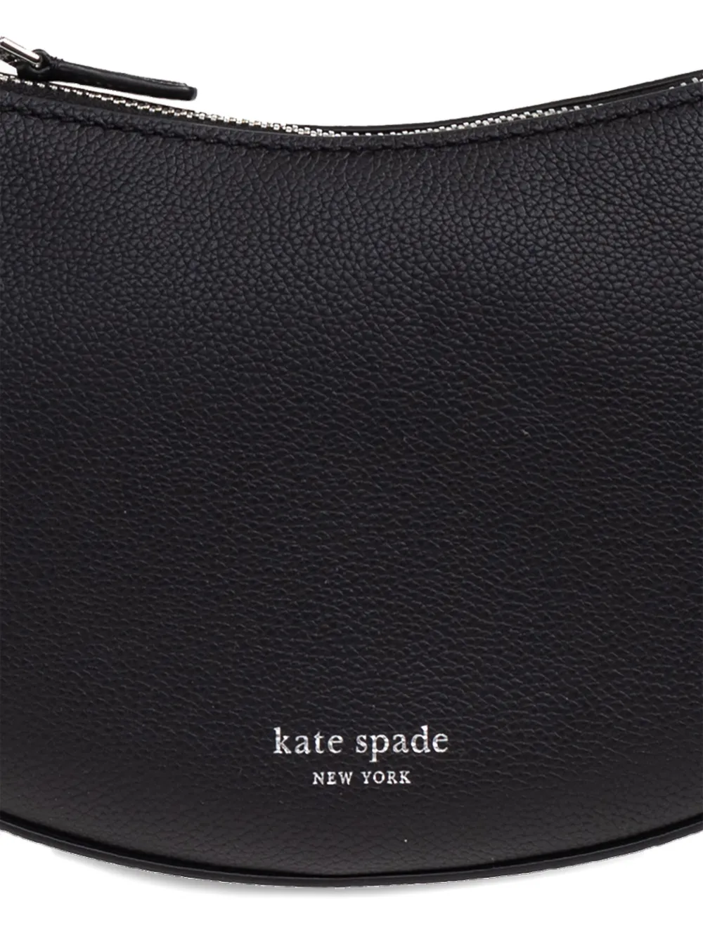 Kate Spade Loop Zip-leather Crossbody Bag In Black