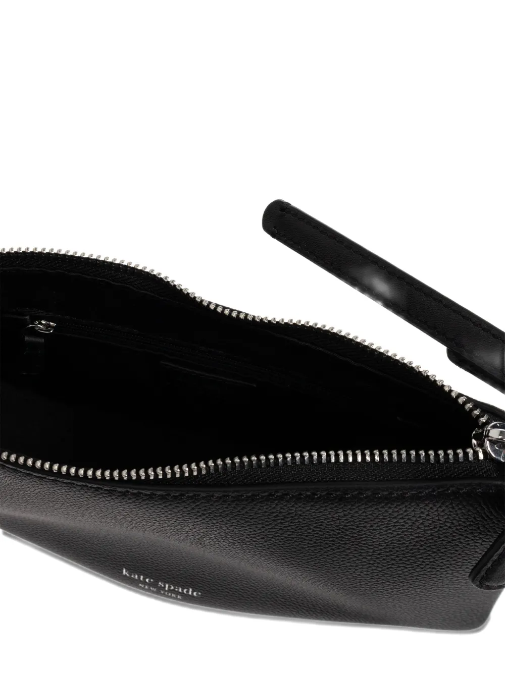 Kate Spade Loop Zip-leather Crossbody Bag In Black