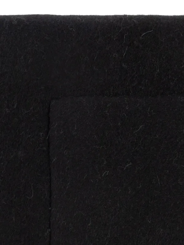 Burberry Logo Alpaca Wool Blend Hooded Scarf | Black | FARFETCH CA
