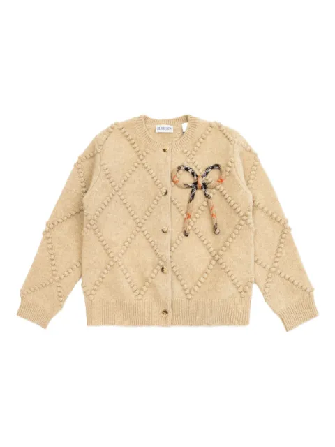 Burberry Kids cárdigan bobble con botones