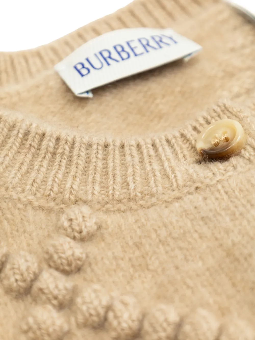 Burberry Kids Vest met knoopsluiting Beige