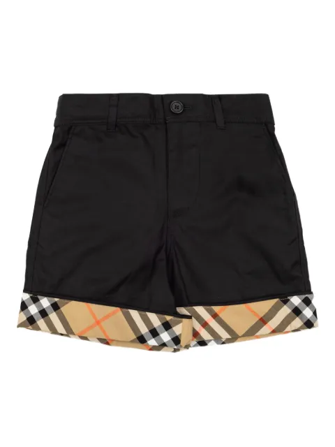 Burberry Kids shorts con detalle a cuadros