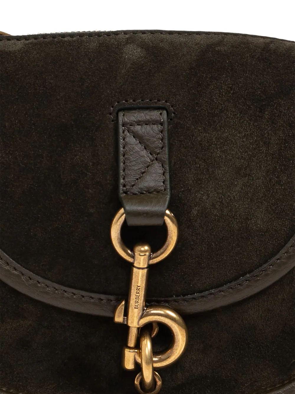 Burberry B Clip kleine crossbodytas met haakzadeldetail Groen