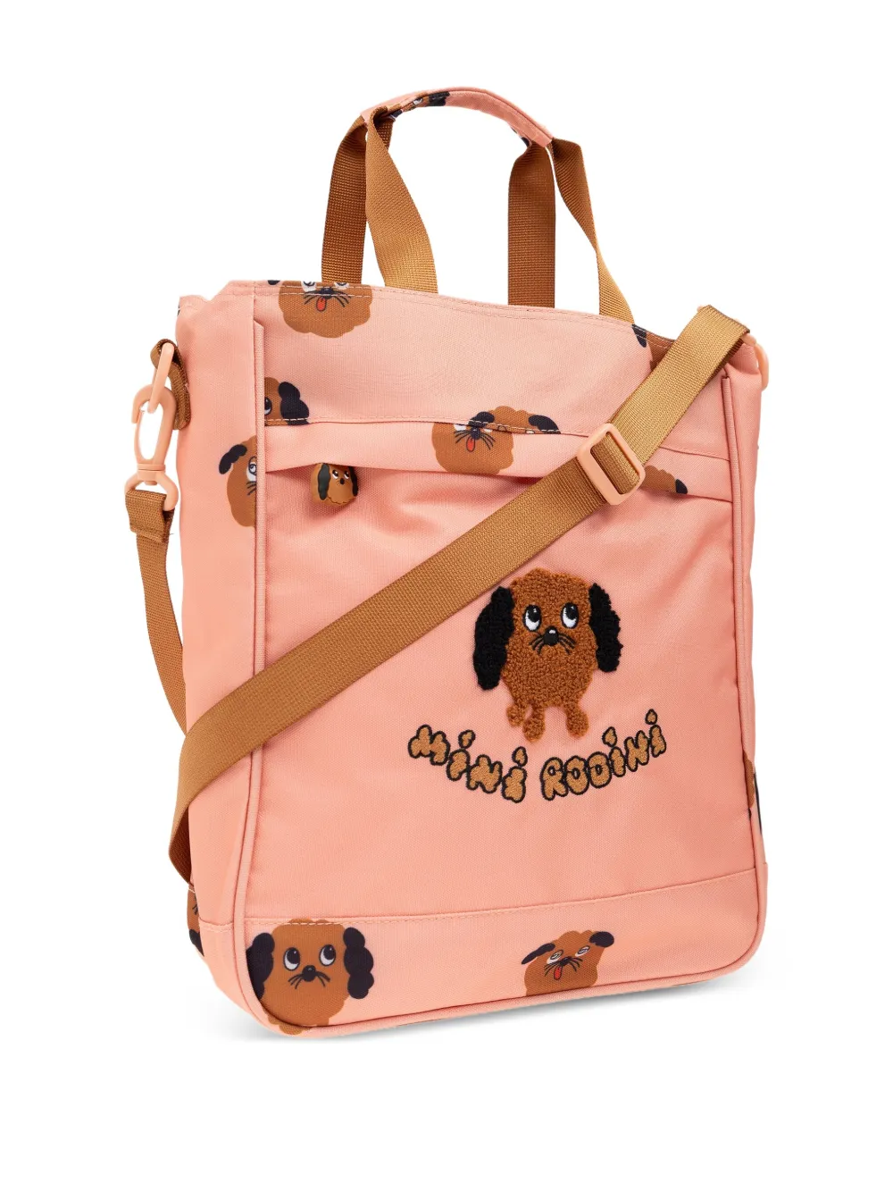 Mini Rodini Doggies schoudertas met print Roze