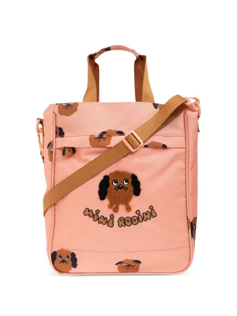 Mini Rodini bolsa de hombro con estampado Doggies