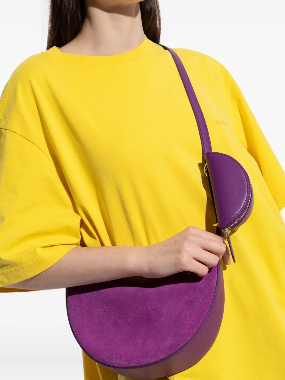 Kate Spade New York Duo Pebble Leather Crossbody Bag In Purple