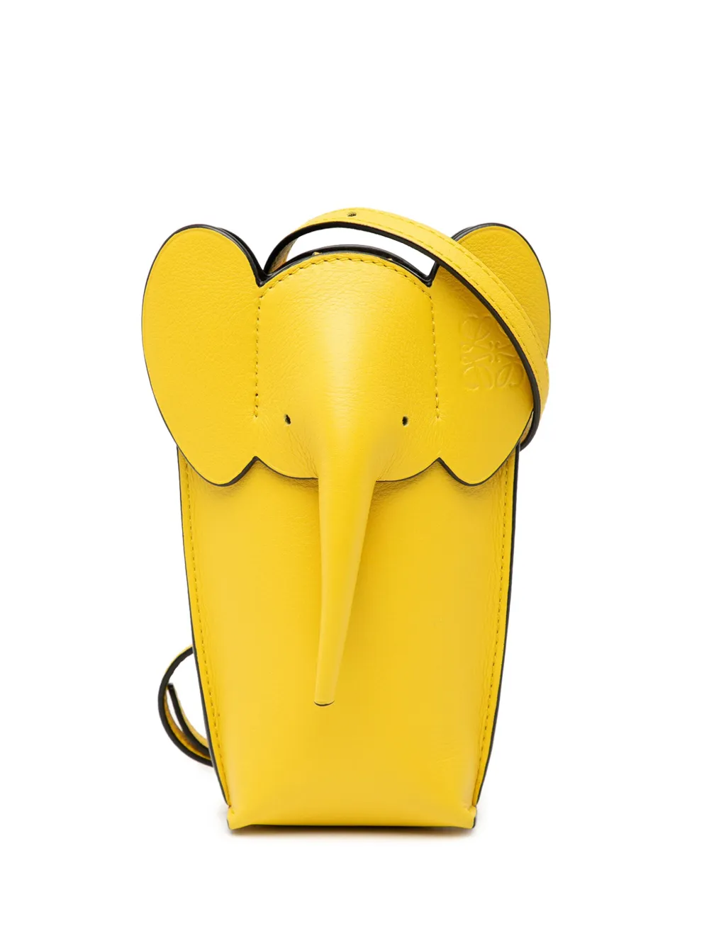 Loewe Pre-Owned 2000-2025 Leather Elephant Pocket crossbody bag | Yellow | Image 1