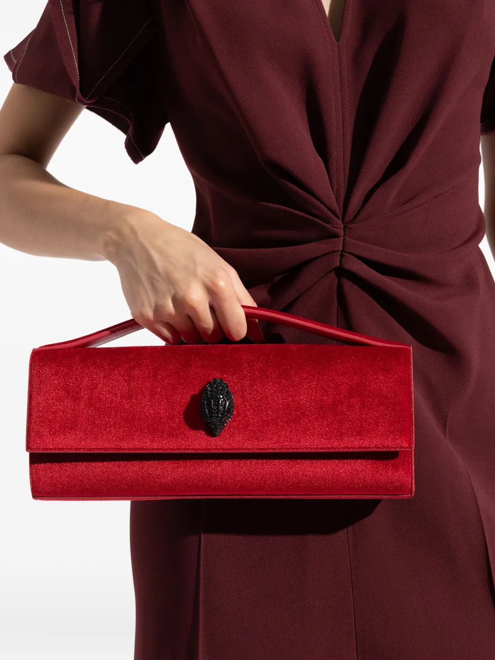 Kurt Geiger London Bond top-handle embellished tote bag - Rood