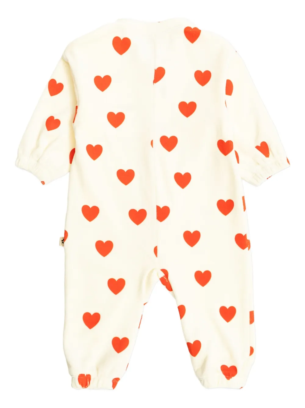 Mini Rodini heart-detail romper - Beige