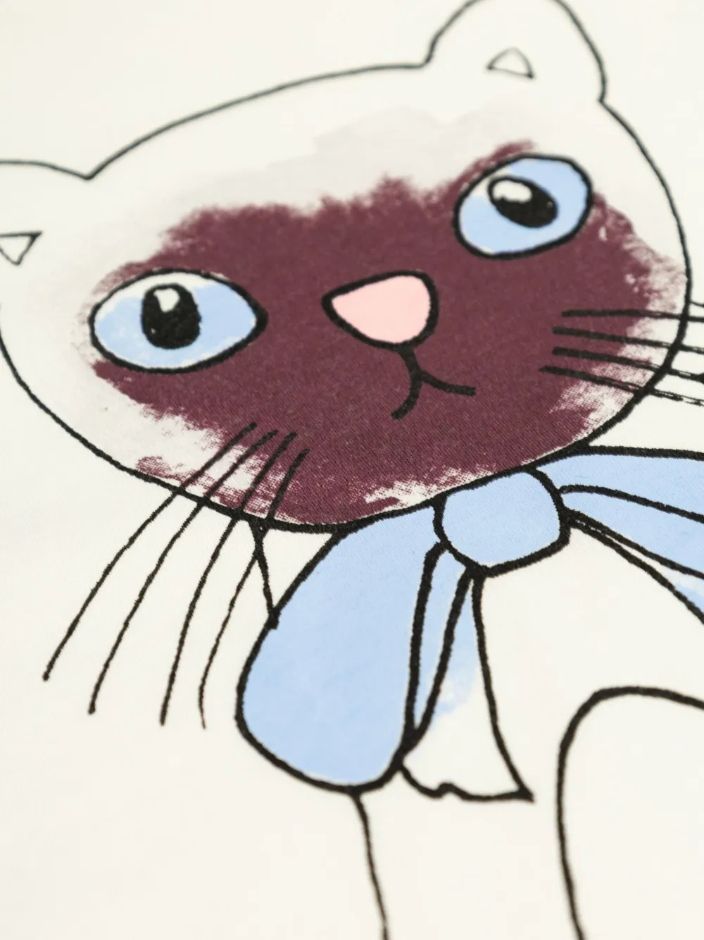 Mini Rodini Siamese T-shirt met grafische print Wit