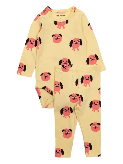 Mini Rodini Doggies printed trouser set