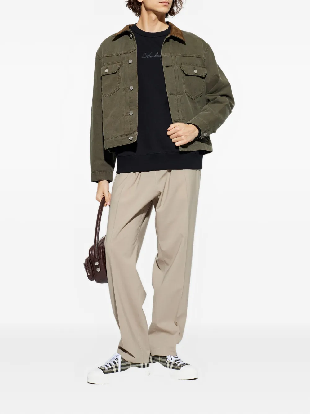 Burberry logo sweatshirt - Zwart