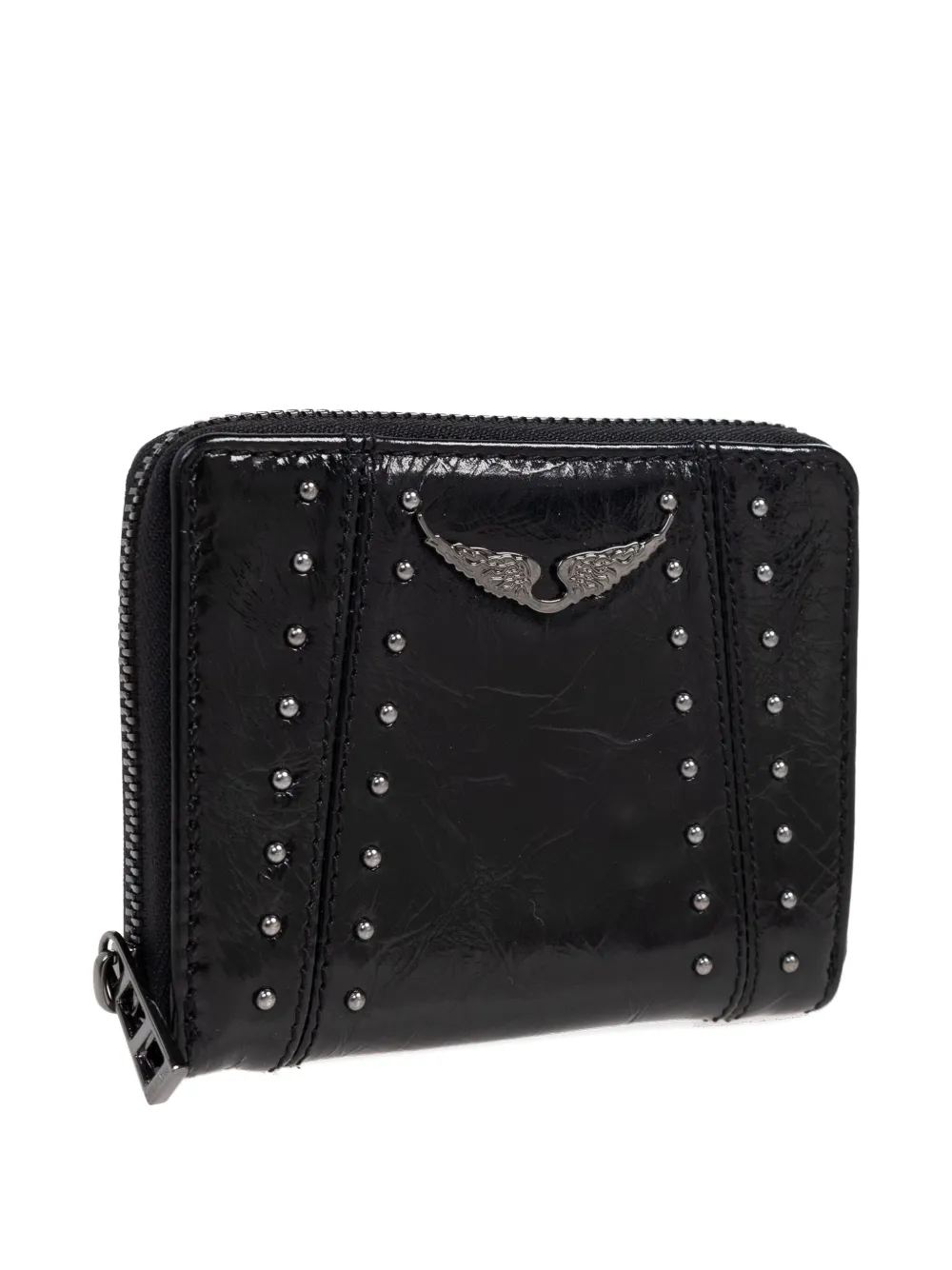Zadig & Voltaire Mini Zv Wallet In Black