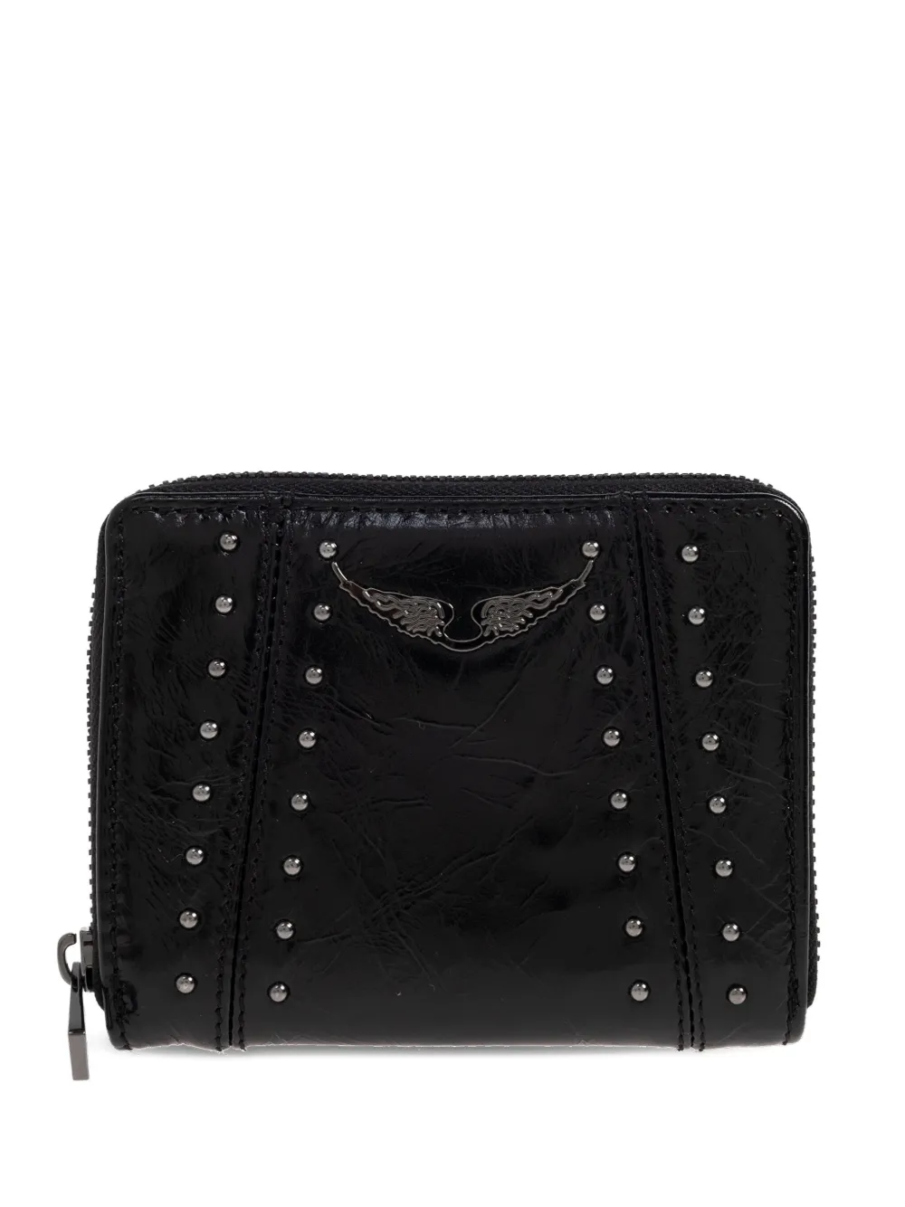 Zadig & Voltaire Mini Zv Wallet In Black